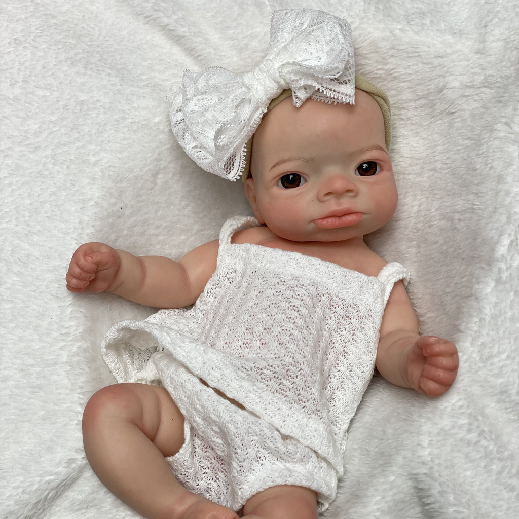 10 Inch Realistic Silicone Baby Doll Boy Full Body Lifelike Mini Reborn Baby for Kids