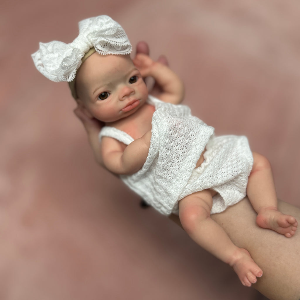 10 Inch Realistic Silicone Baby Doll Boy Full Body Lifelike Mini Reborn Baby for Kids