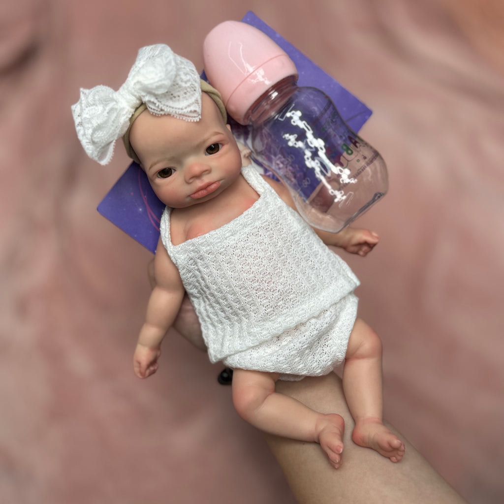 10 Inch Realistic Silicone Baby Doll Boy Full Body Lifelike Mini Reborn Baby for Kids