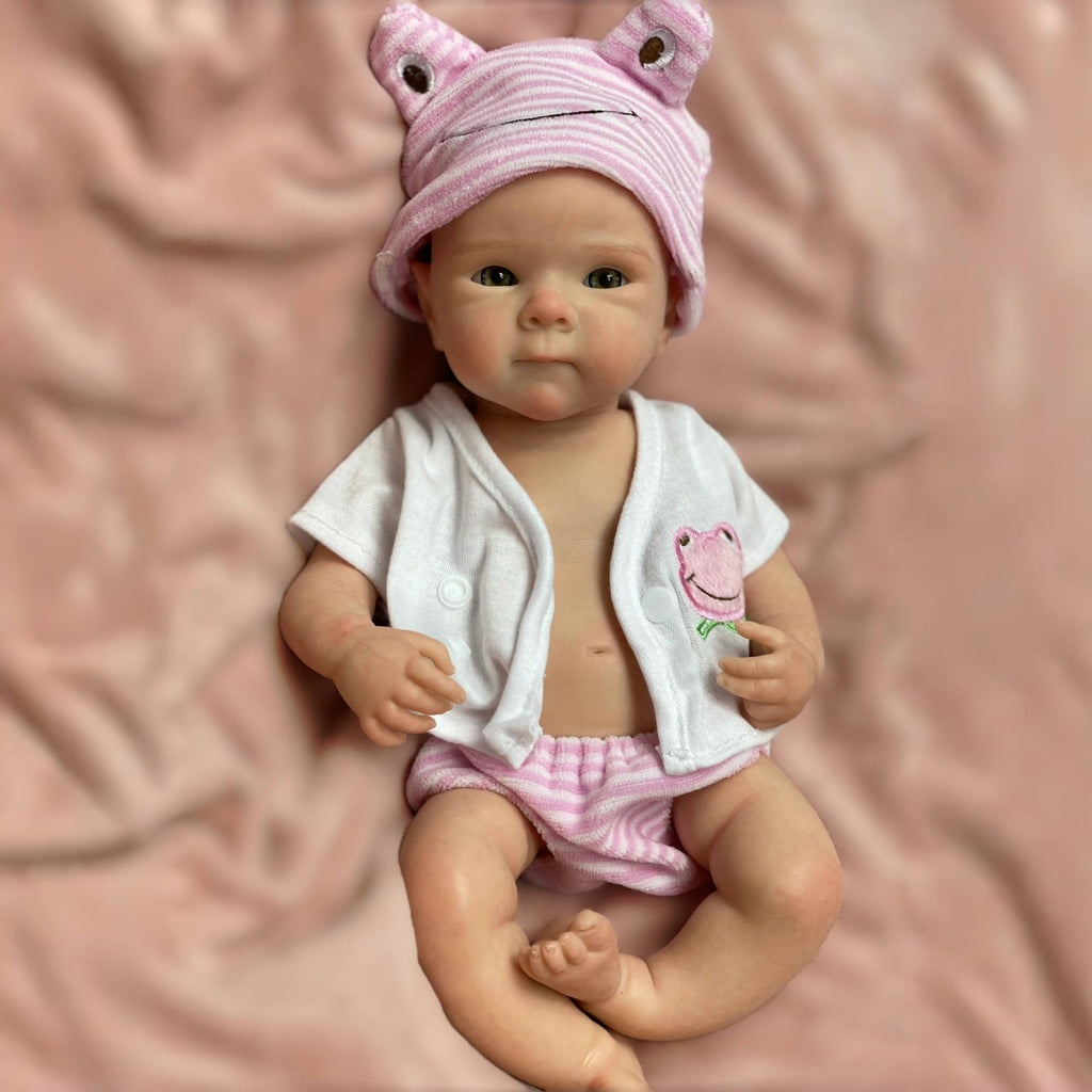 13 Inch Reborn Baby Full Body Silicone Realistic Newborn Style Doll
