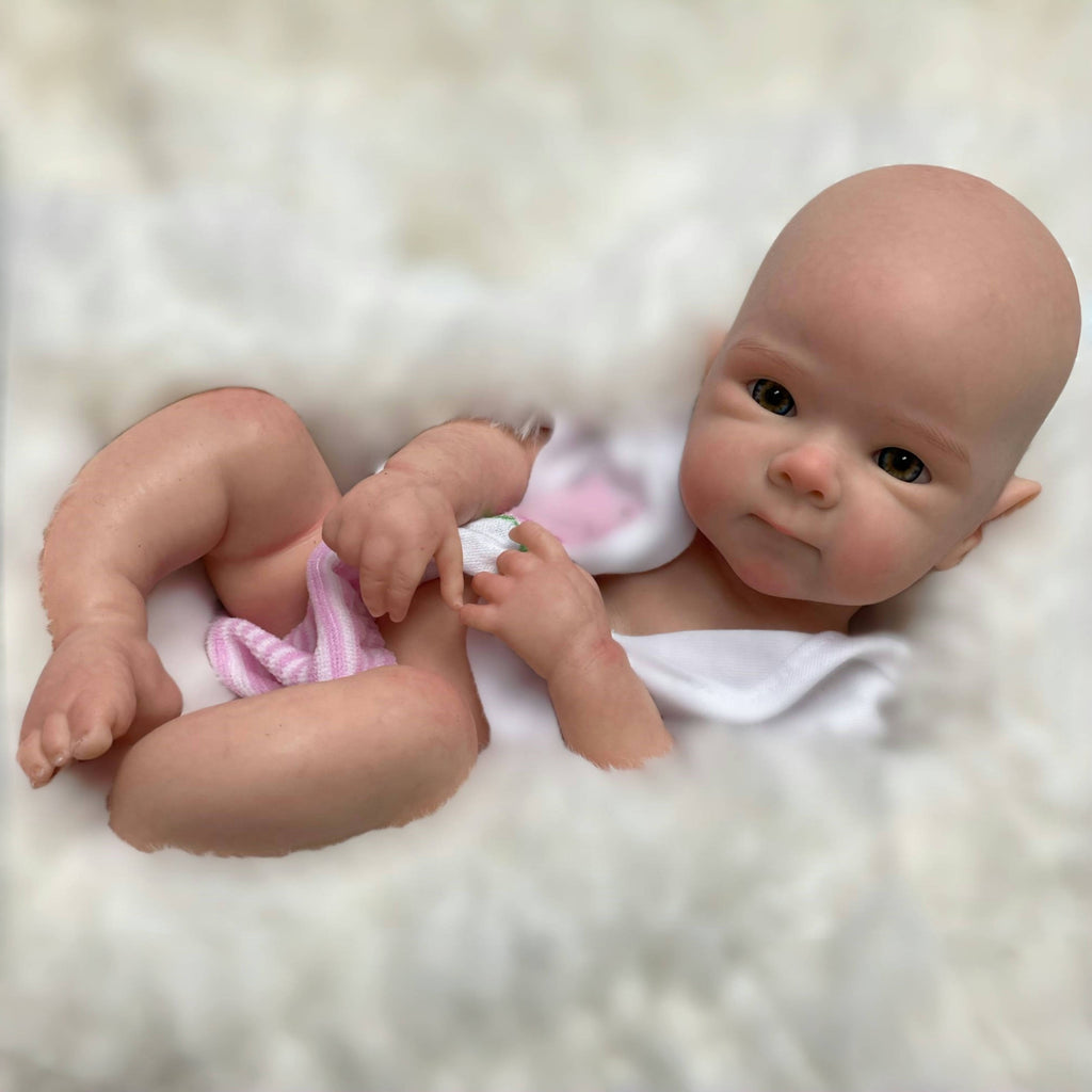 13 Inch Reborn Baby Full Body Silicone Realistic Newborn Style Doll
