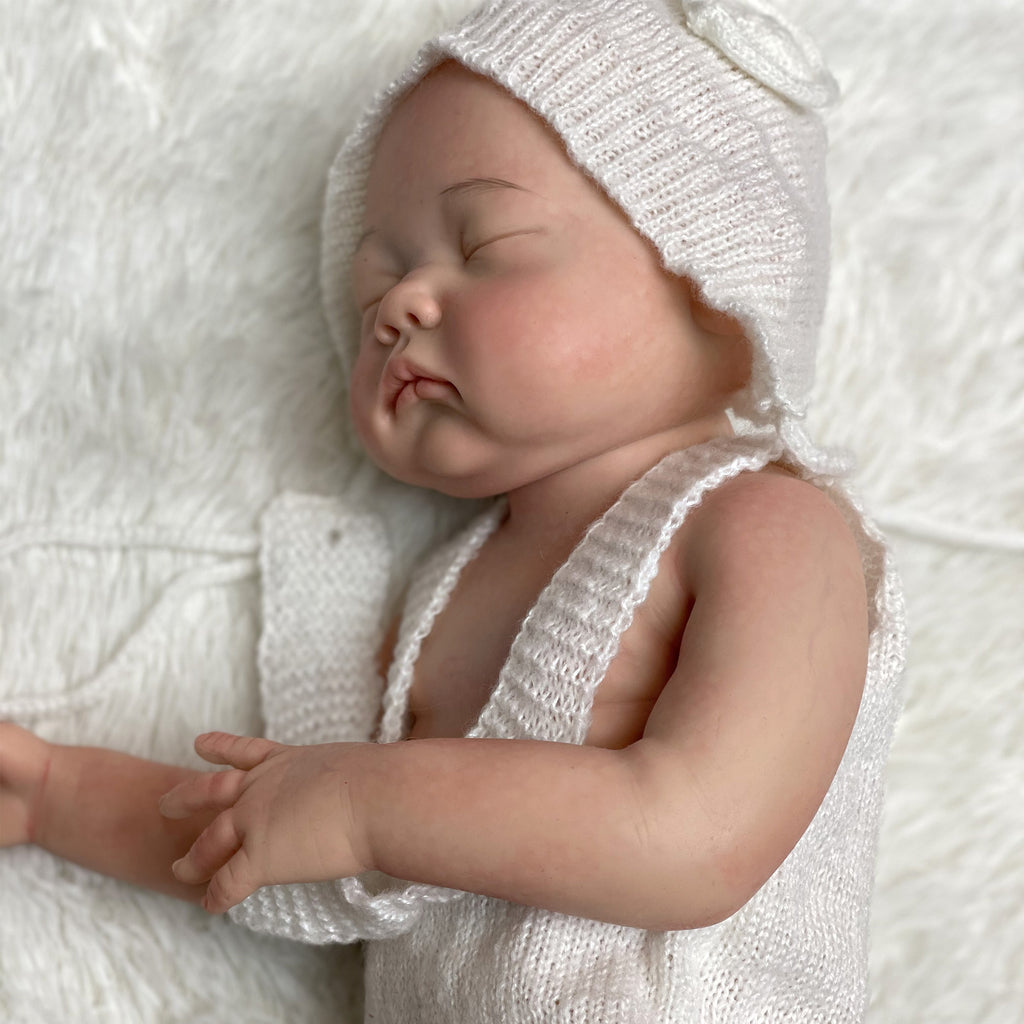 18 Inch Handmade Silicone Baby Doll Full Body Realistic Lifelike Reborn Baby for Children