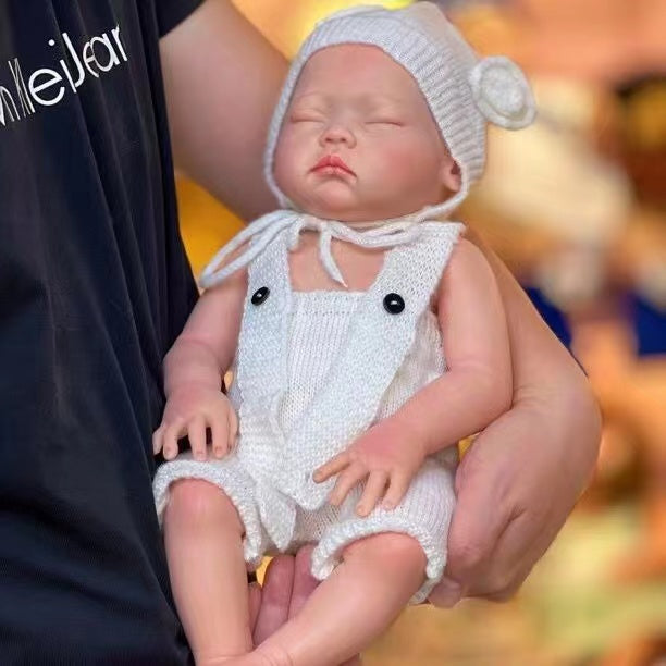 18 Inch Handmade Silicone Baby Doll Full Body Realistic Lifelike Reborn Baby for Children