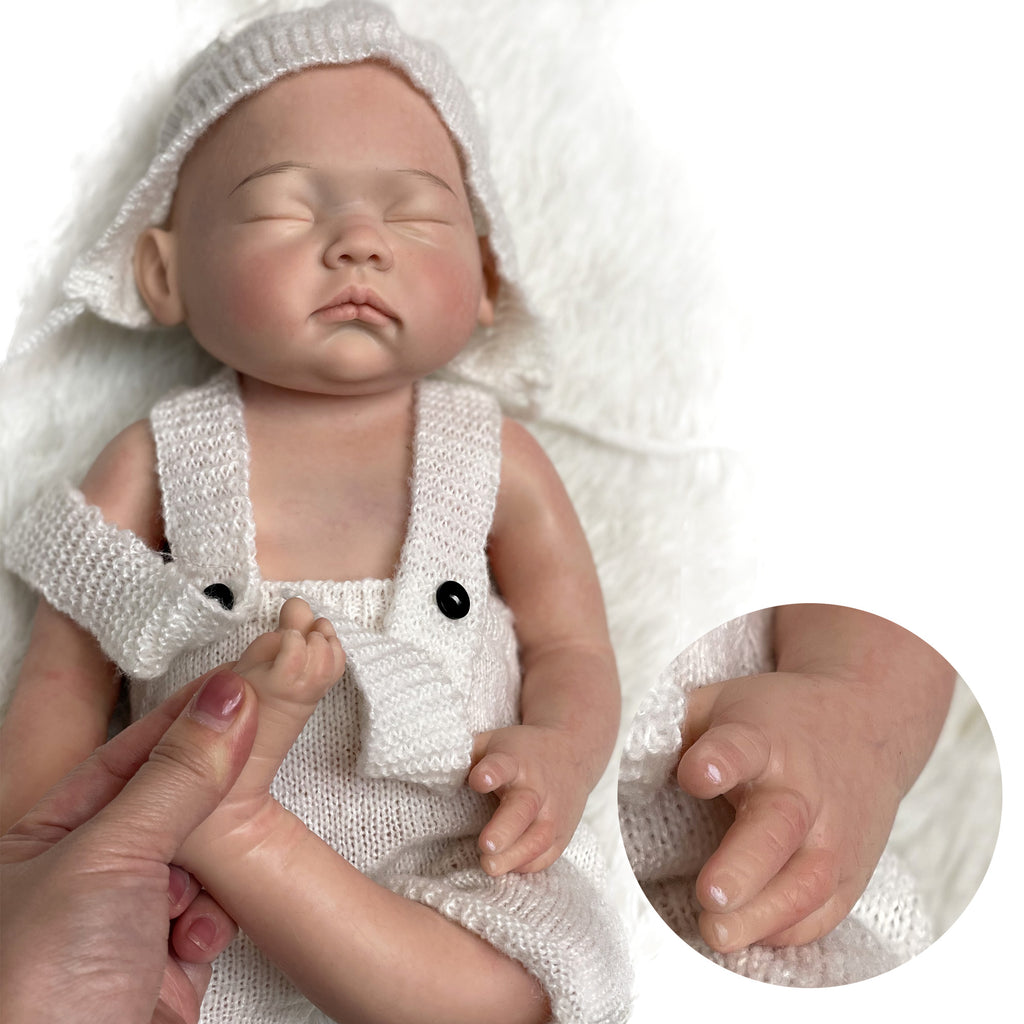 18 Inch Handmade Silicone Baby Doll Full Body Realistic Lifelike Reborn Baby for Children