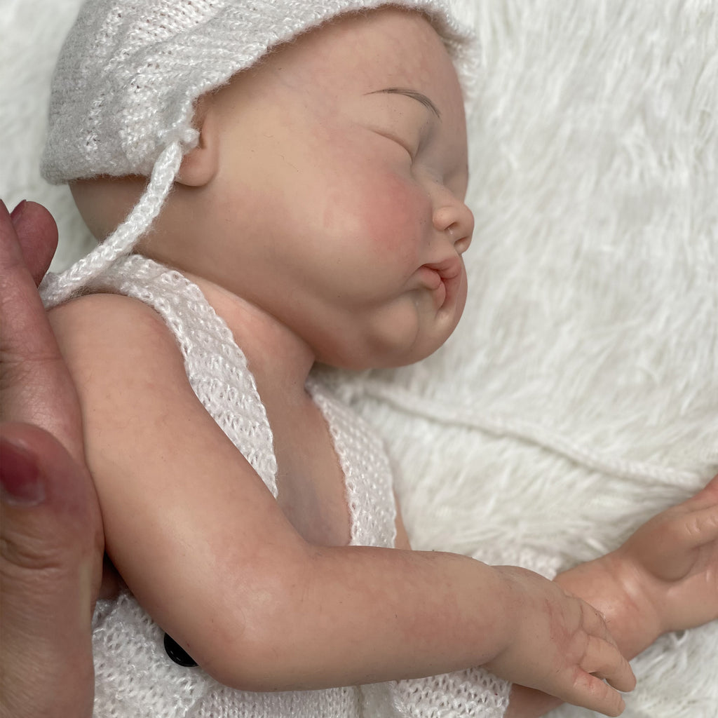 18 Inch Handmade Silicone Baby Doll Full Body Realistic Lifelike Reborn Baby for Children