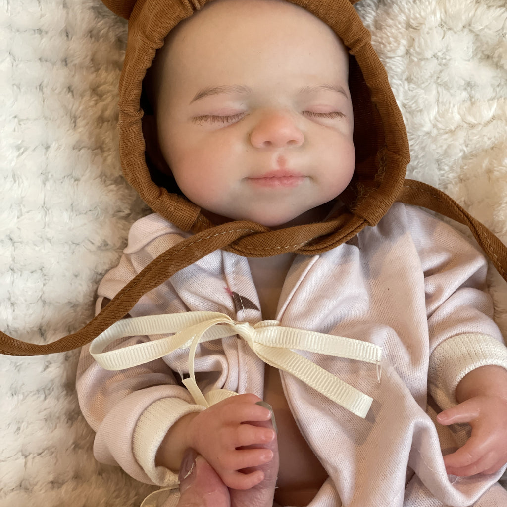 13 Inch Silicone Reborn Baby Doll Girl Soft Full Body Lifelike Realistic Mini Baby with Clothes