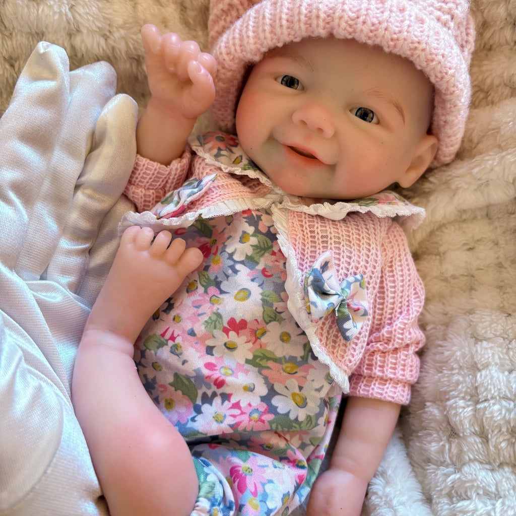 13 Inch Lifelike Silicone Baby Doll Boy Realistic Full Body Handmade Reborn Baby with Accessories