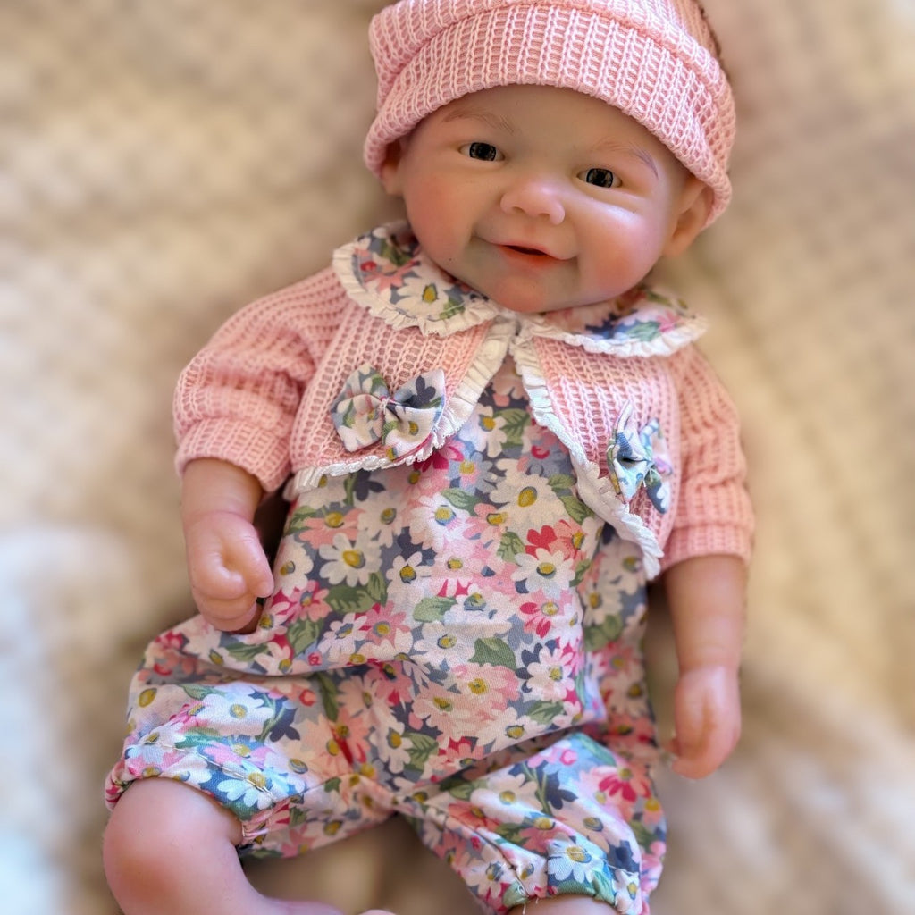 13 Inch Lifelike Silicone Baby Doll Boy Realistic Full Body Handmade Reborn Baby with Accessories