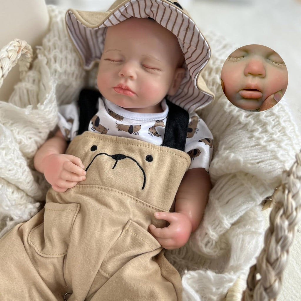 18 Inch Reborn Baby Doll Full Silicone Body Realistic Handmade Silicone Baby Doll