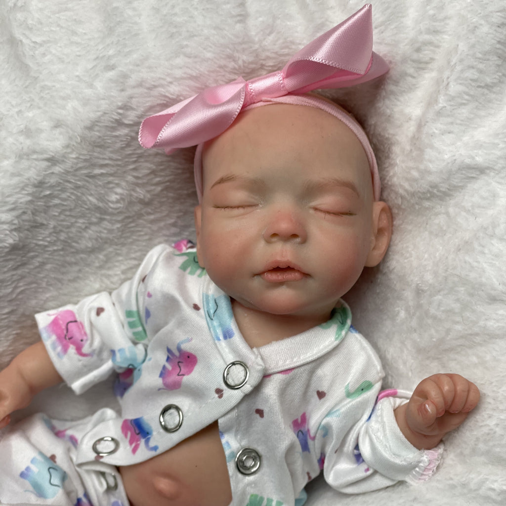 10 Inch Silicone Reborn Baby Doll Boy Soft Full Body Lifelike Realistic Mini Baby with Clothes