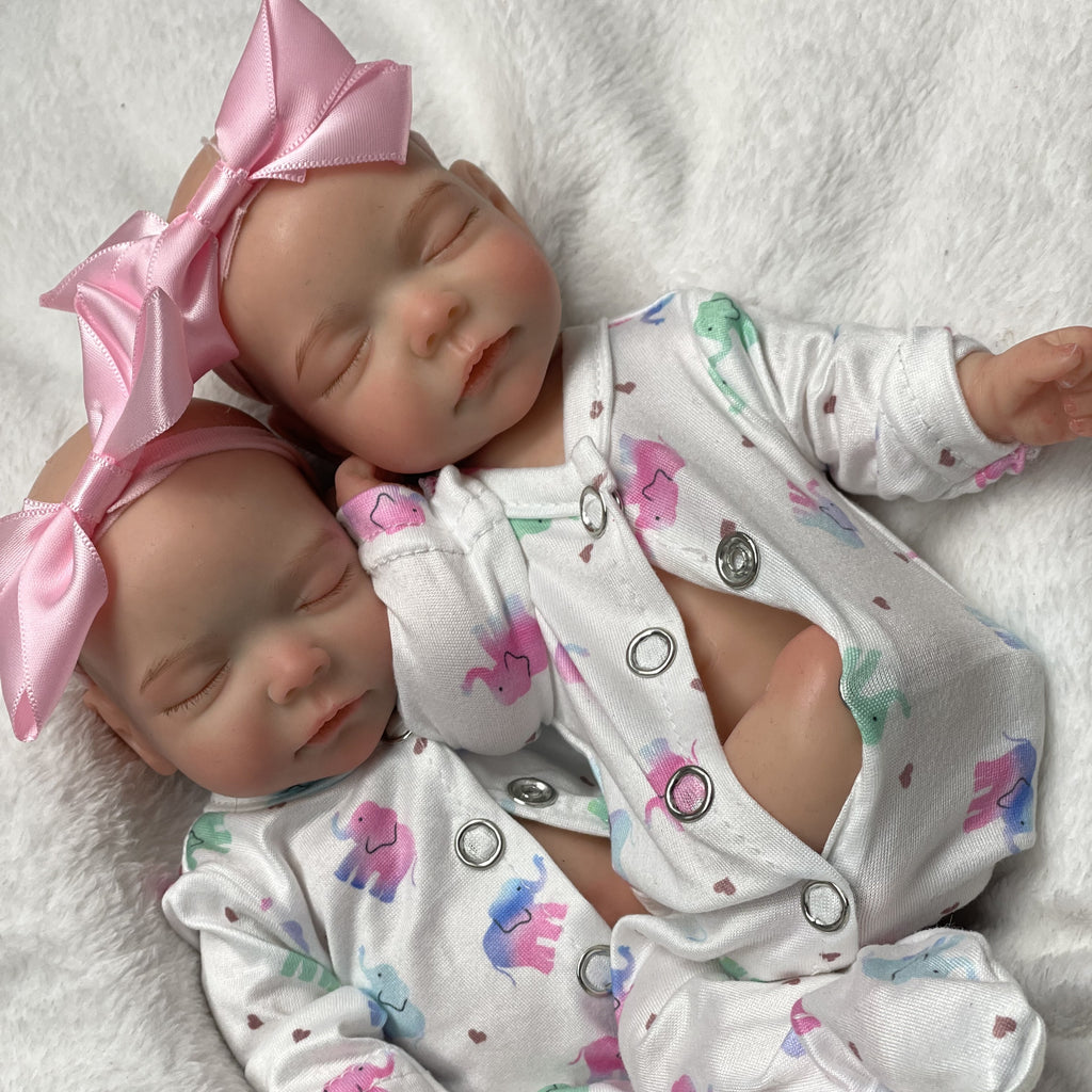 10 Inch Silicone Reborn Baby Doll Boy Soft Full Body Lifelike Realistic Mini Baby with Clothes