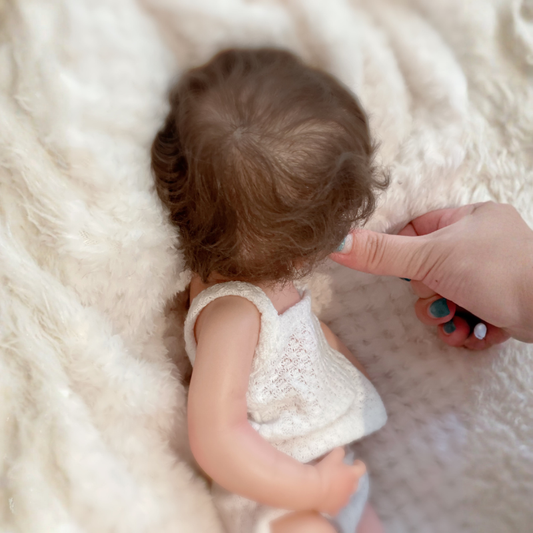 Realistic 13 Inch Silicone Reborn Baby Doll Handmade Lifelike Baby